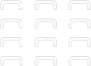[6ixGosh] 14g 16g Clear Nose Septum Rings Retainer, Plastic Nose Rings for Work Surgery, Horseshoe Smiley Piercing Jewelry, Clear Piercing Retainer for Eyebrow Daith Rook Tragus Helix Piercing Jewelry