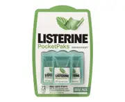 Listerine Pocket Packs Strips Fresh Breath Mint Green 24 Strips 3 Pack