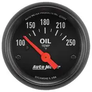 Autometer Z-Series Oil Temp Gauge Electric - 100 - 250 F, 2 1/16 Inch, Short Sweep, AU2638