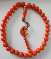 New Orange Tasbih Unique Tasbeeh Collection ROSARY WORRY 33 Large BEADS