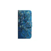 Apricot Flower Pattern Coloured Drawing Horizontal Flip Leather Case for Galaxy A70