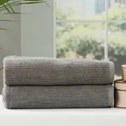 Renee Taylor Cobblestone 2 Pack Granite Bath Sheet