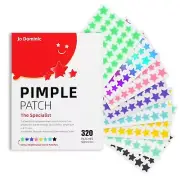Pimple Stars Patches for Face, 4 Size 320 Counts Acne Patches, Hydrocolloid Patc