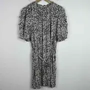 Boden Dress Womens Size 10R Floral Short Sleeve Peasant Cottagecore Romantic
