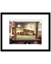 Abstract Courthouse Wall Art by Steven A. Heller
