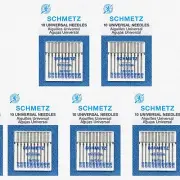 StitchMaster 50: Assorted Schmetz Universal Sewing Needles - 5 Card Box