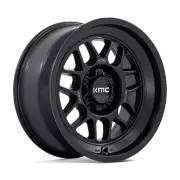 18x8.5 KMC KM725 Terra Satin Black Wheel 5x5 (-10mm)