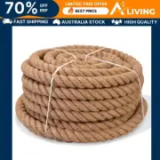 Rope 100% Jute 20 mm 100 m Natural Twine Garden Craft Heavy Duty Durable 43798