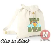 Weather suitcase backpack beach holiday school college organic cotton day bag