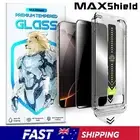 2X MAXSHIELD Privacy Glass Screen Protector For iPhone 16 Pro Max 15 14 13 12