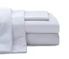 Jersey Cotton Sheet Set, Queen, White, 4 Piece