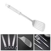 Lightweight Ti Slotted Turner Non Rust Material for Outdoor Cooking