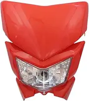 LOTFI Motorcycle Headlight Headlamp 12V H4 35W Head Light Fit For KAWASAKI KLX 110 125 150 230 250 300 450R CRF WRF Dirt Bike Motorcycle (Size : Red B)