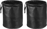uxcell 2 Packs Car Trash Can 0.9 Gallon Foldable Leak-Proof Garbage Organizer Portable Hanging Waterproof Truck Trash Bins for Van Automotive Vehicle Front Seat, Black