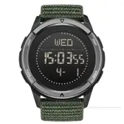 Mens Militray Sports Super Light Outdoor Compass Waterproof 50m Carbon Fiber Digital Wrist Watch
