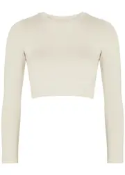 PRISM2 Equilibrium Stretch-jersey Top, Tops, Cream, One Size One Size