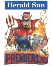 2021 Melbourne Premiers Poster IN STOCK Herald Knight Demons Premiership