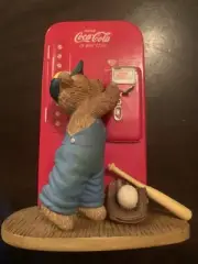 coca cola things go better with coke memories to cherish bear sculpture