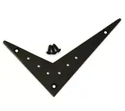 FVT-OFF-B Black 6-string Offset Flying Vee V Style Electric Guitar Tailpiece