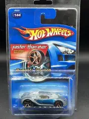 2006 Hot Wheels GRAY BLUE BUGATTI VEYRON w FTE Faster Than Ever #144 FREE SHIPPI