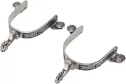 Topyond Stainless Steel Boot Spurs with Vintage Leaf Pattern,Horse Spurs Boots,Spurs for Boots Men,Fine Workmanship,Small and Portable,Cowboy Boot Spurs