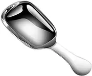 Hoement Stainless Steel Dessert Spoon Compact Tea Scoop for Ice Cream Beverages Cakes Lightweight Space Saving for Mixing Cocktails Juices More