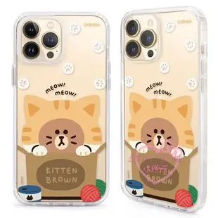 ♥小花花日本精品♥Line Friends貓咪 iphone13系列手機殼 保護殼 手機套