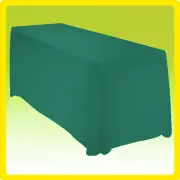 90x132 Rectangle Polyester Tablecloth Wedding Banquet Event - GREEN