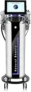 AI Skin Analyzer, 10in1 Skin Tightening Machine with 10 Working Probes and LCD Detection Screen, 8 Major Skin Projects and Professional Analysis Reports, Adjustable Probe Suction, for Salon