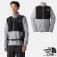 【The North Face】男 拼接舒適保暖立領抓絨外套/夾克.舒適立領/聚熱抓絨面料/83O9-GVV 灰黑