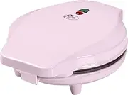 Bestron Bubble Waffle Iron, Waffle Maker for Bubble Waffles for Filling with Ice, Chocolate or Fruit, with Baking Light and Non-Stick Coating, 700 Watt, Colour: Pink