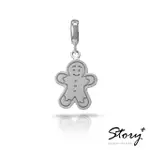 【STORY ACCESSORY】XMAS 系列-GINGERBREAD MAN薑餅人 扣扣墜飾