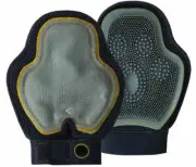 Dog Grooming Glove Wet or Dry Use Double Sided Deshedding Tool Lint Brush Use