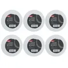 6x Jasart Studio 10" Rnd Cotton Acrylic Painting Canvas Panel Board 380GSM WH