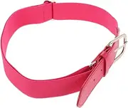 [COMPUKAS] Youth Elastic Softball Belt Adjustable PU Waist Belt for Young Athletes Durable Design Fashionable Pink for Baseball and Softball Sports Activities