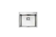 HIGOLD Vante Single Bowl DEEP Kitchen Sink - R10 Corner - SS 304 Stainless Steel - 550mm - Brushed Finish