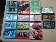 ASSORTED SONY, TEAC, TDK & FUJI BLANK CASSETTE TAPES