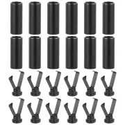 Shoe lace Ends Tips 12Pcs Metal Shoelace Belt Cords Hat Cords Jackets Replace...