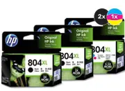 HP 804XL Ink Cartridge Value Pack - Includes: [2 x Black, 1 x Tri-Colour]