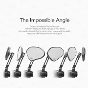 Bar end mirrors HORUS black short stem 6mm bolt threaded bar for some Vespa