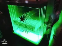 在飛比找Yahoo!奇摩拍賣優惠-限量絕版 Heineken 海尼根 千層鏡氣氛燈 海尼根招牌