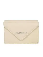 Balenciaga Papier Mini Wallet in Cream