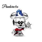 Pandora Disney, Sorcerer Apprentice Mickey Charm NeW Tags Velvet Gift Box