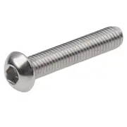 Hex Socket Button Cap Head Screws Bolts, M8 x 50mm 304 Stainless Steel Metric, Hexagon Coarse Threaded Machine Fully Thread Allen SUS Storage