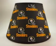 Large NFL Pittsburgh Steelers Black Gold Helmet Fabric Lamp Shade Lampshade