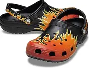 [Crocs] Unisex Slides, Black Multi, 38 EU