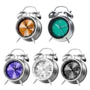 Loud Alarm Clock for Heavy Sleepers Retro 4 Inches Non-Ticking with Night Lights