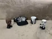 Star Wars Chewbacca And Stormtrooper Pop Funko, Star Wars Coffee Mug And Hat