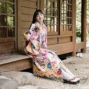 [JIMINISO] Women Japanese Traditional Kimono Sakura Yukata Geisha Costume Orthodox Oriental Cosplay Dresses Festival Outfits
