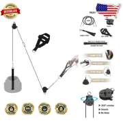Durable 2-Inch Olympic Plate Compatible LAT Cable Pulley with Tricep Attachment